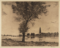 St G 347
<br/>
Gezicht op Rhenen
<br/>
<em>Roodenburg, Hendrikus Elias (1895-1987)</em>